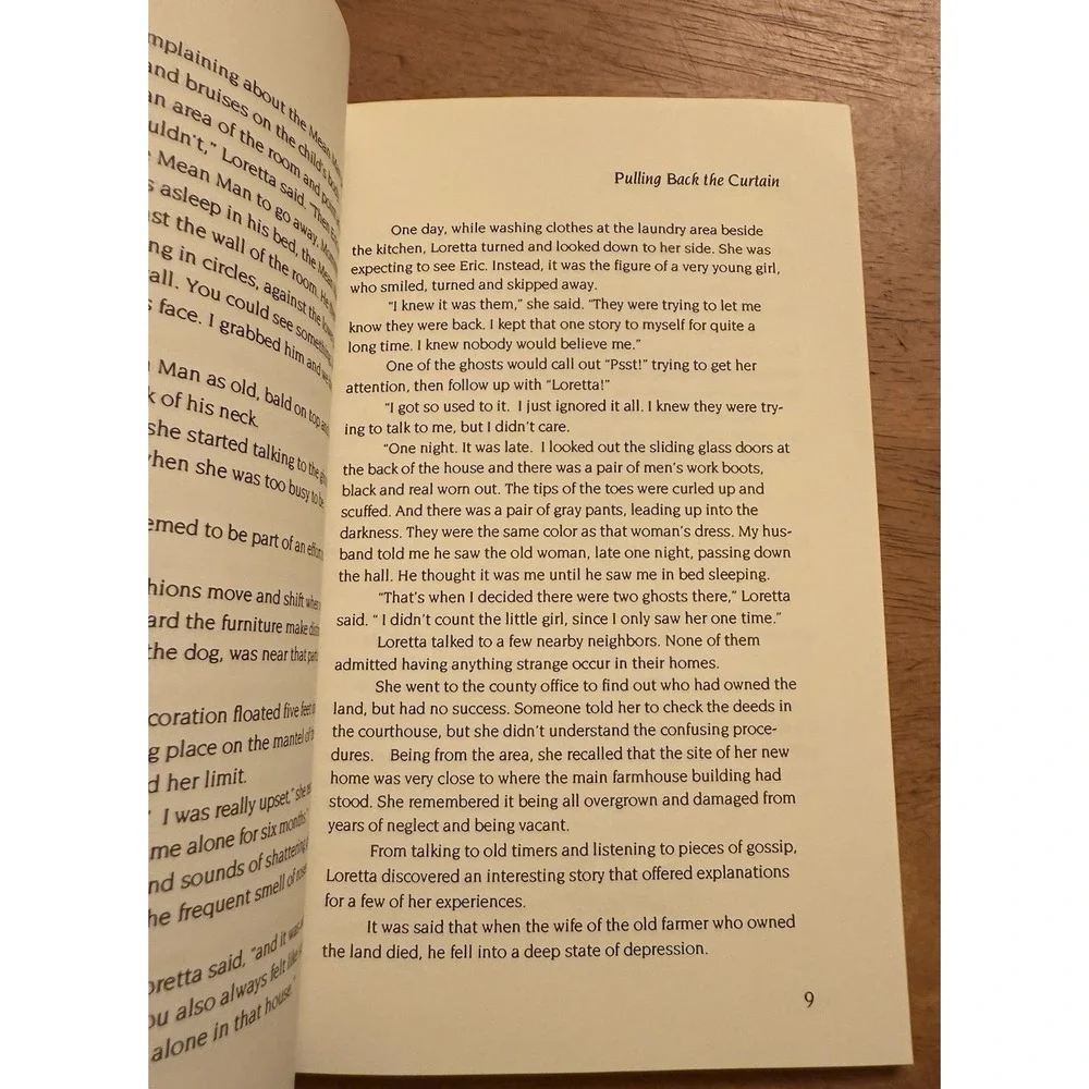 Pulling Back the Curtain (Spirits Between the Bays Series)‎ Signed Book 1994